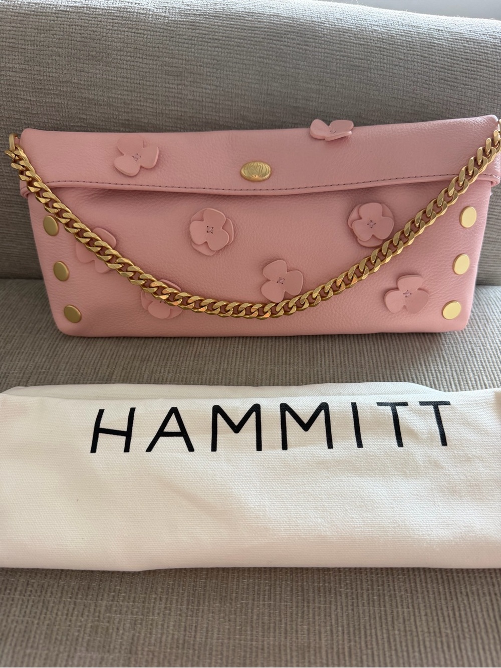 Hammitt Pink Invitation Medium Clutch